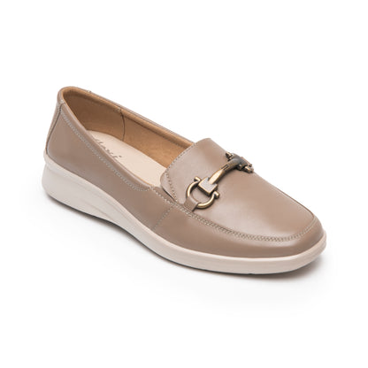 CHOCLO CASUAL PIEL 124502 TAUPE JENELLE