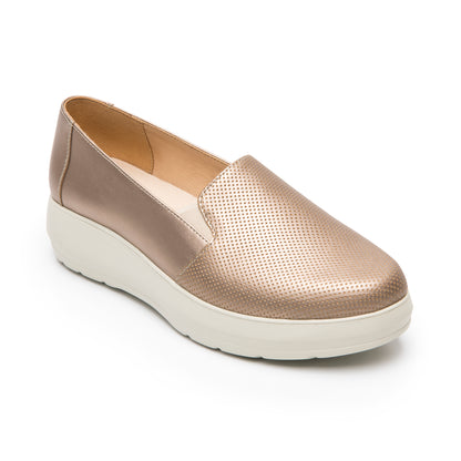 CHOCLO CASUAL PIEL 126710 DORADO EDITH