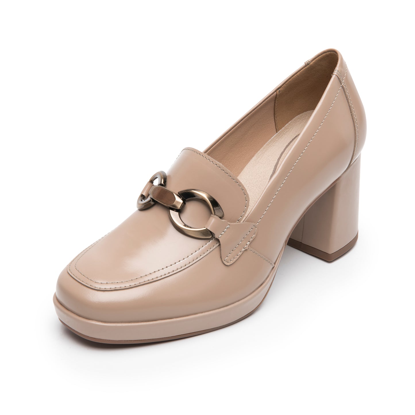 ZAPATILLA SEMIVESTIR PIEL 127202 BEIGE MACKENZIE