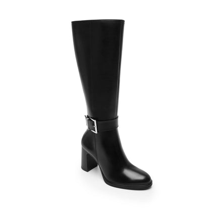 BOTA SEMIVESTIR PIEL 130604 NEGRO MARIELA