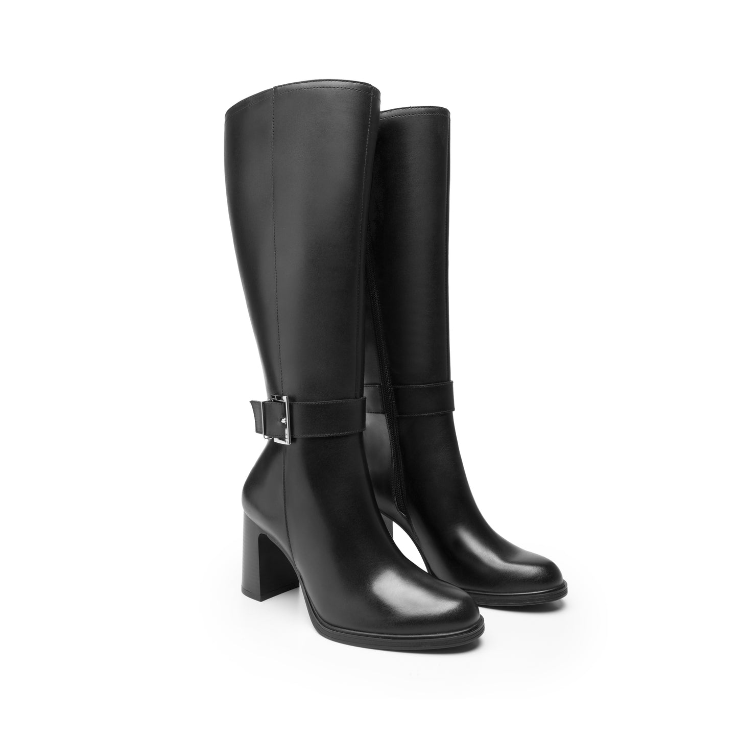 BOTA SEMIVESTIR PIEL 130604 NEGRO MARIELA