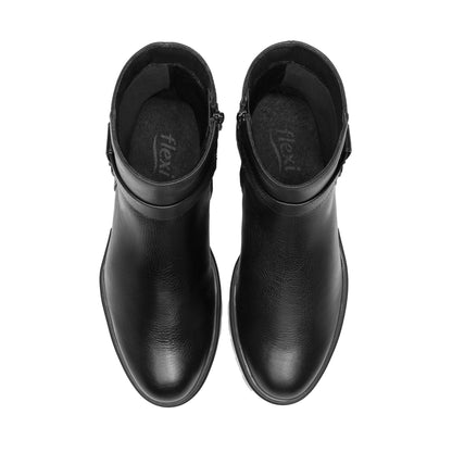 BOTÍN CASUAL PIEL 131904 NEGRO ANTICA