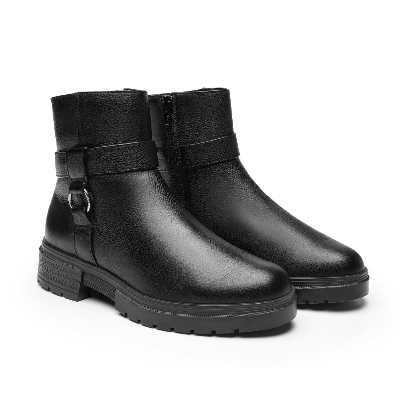 BOTÍN CASUAL PIEL 131904 NEGRO ANTICA