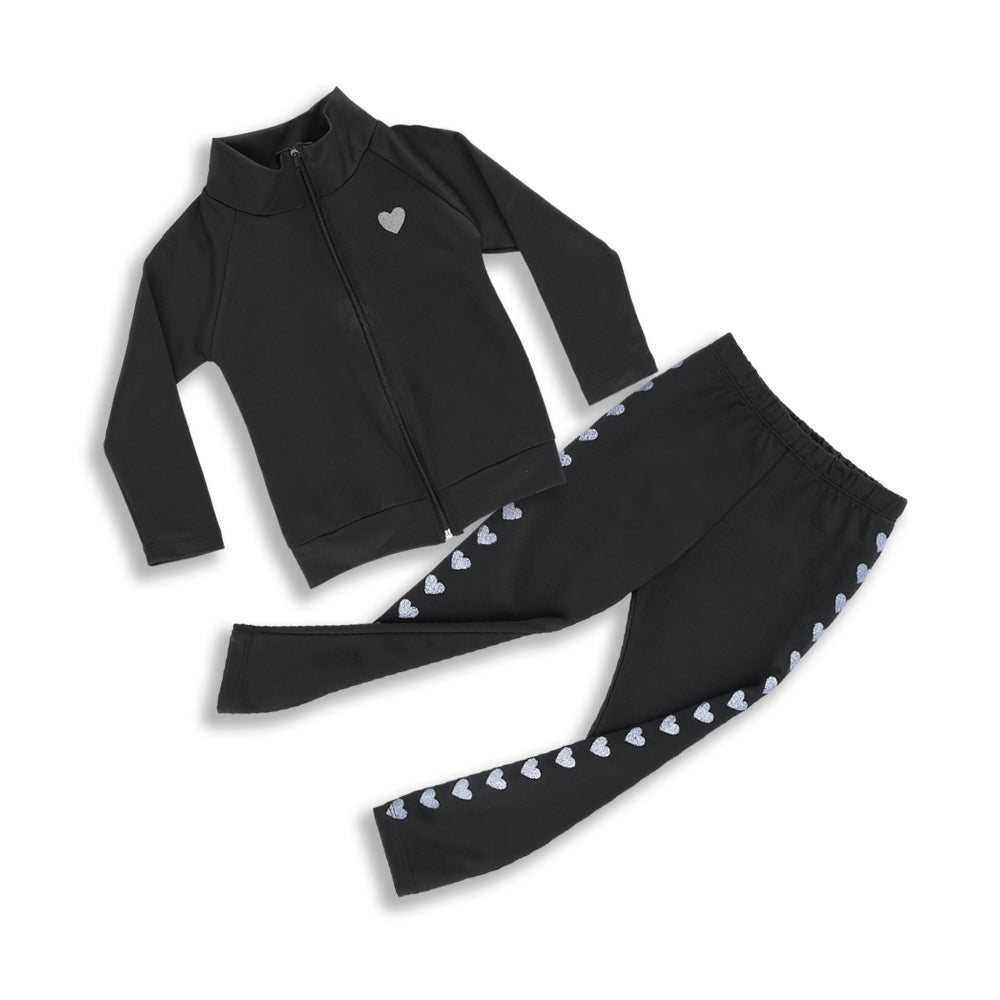 CONJUNTO NIÑA CASUAL NEGRO 01