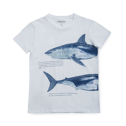 PLAYERA TIBURON 54 BLANCO