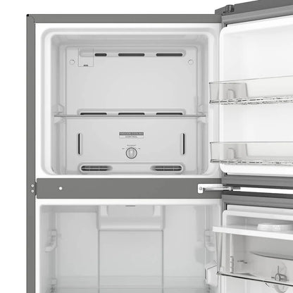 Refrigerador de 11 pies cúbicos Top Mount 2 puertas Gris