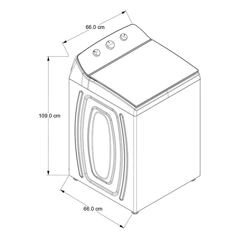 Lavadora 18kg Carga Superior Xpert System Blanca Agitador