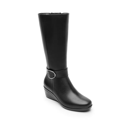 BOTA SEMIVESTIR PIEL 45231 NEGRO YULISA